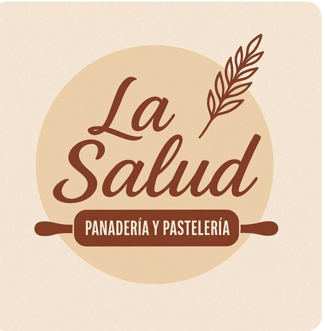 Logo de panaderia La salud